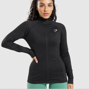 gymshark black training jacket size xs